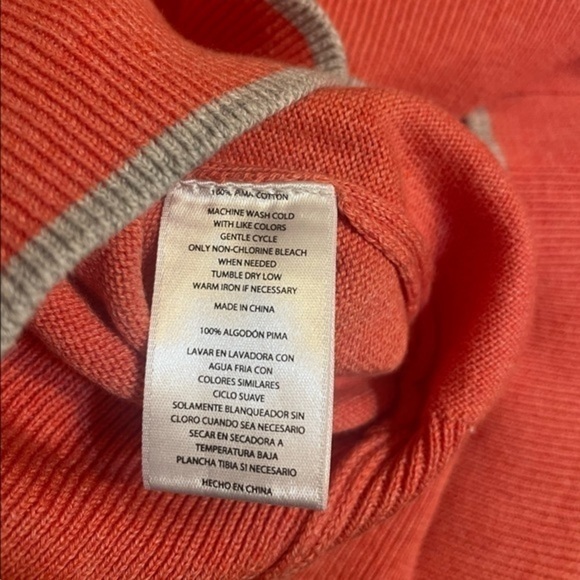 Hickey Freeman Mens Coral VNeck long sleeve sweater NWT Sz Large - Picture 6 of 7